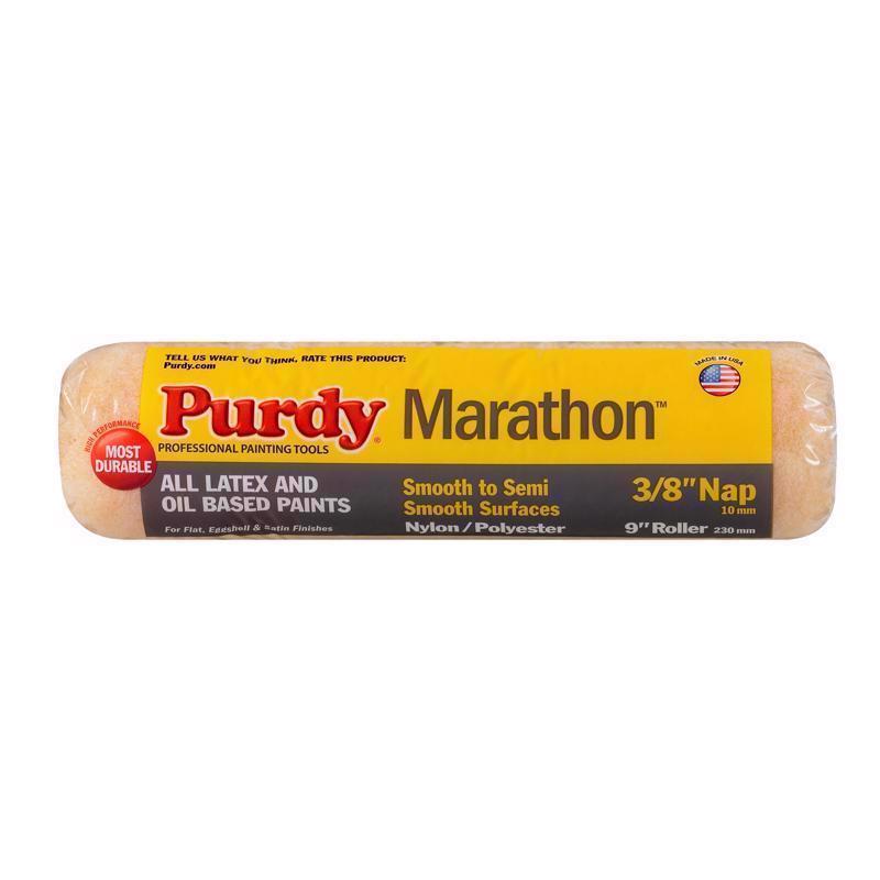 Purdy 144602092 Marathon Roller Cover, 9 X 3/8 inch, White