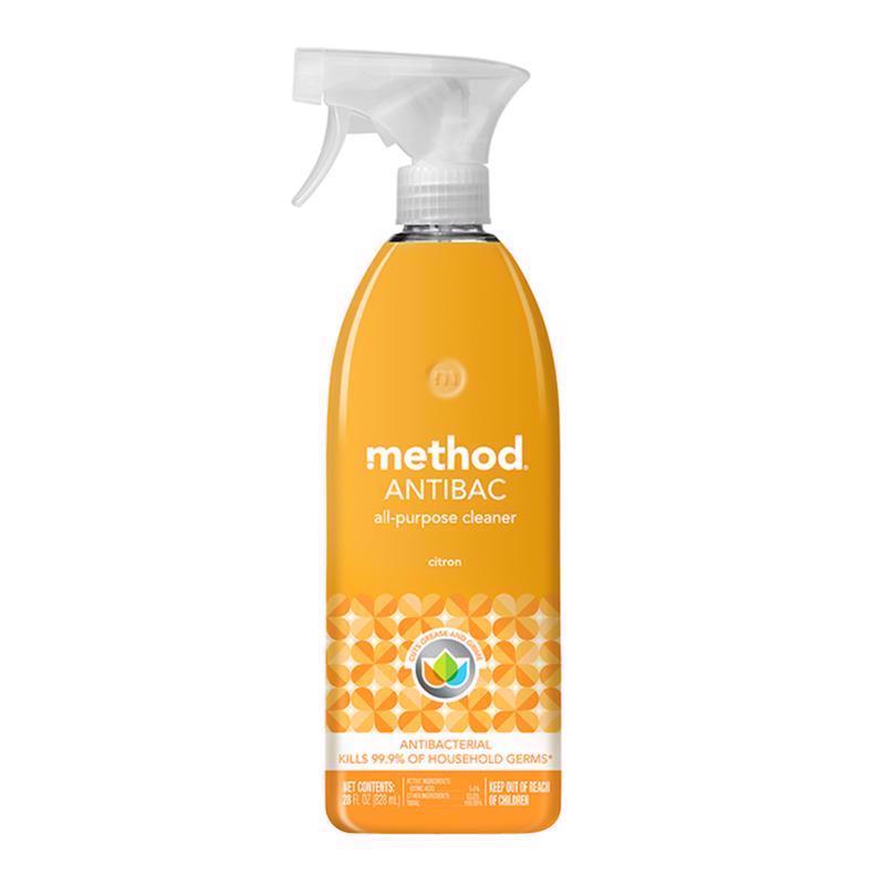 Method Antibacterial All-Purpose Cleaner Spray, Citron, Kills 99.9% of Household Germs, 28 Fl Oz