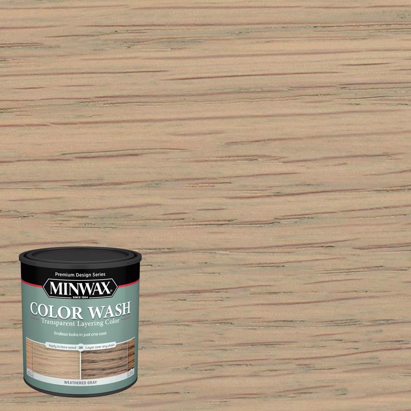 Minwax 400140000 Wash Transparent Layering Color, Weathered Wood, 1 Quart