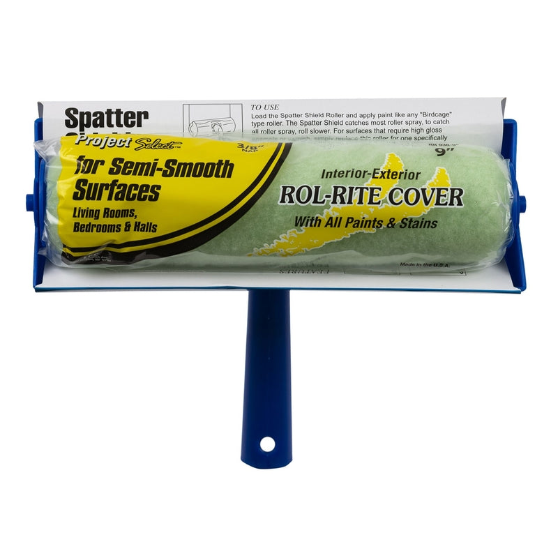 Linzer Products 7938 9" Blue Plastic Splatter Shield Roller