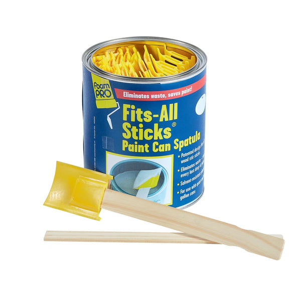 Foam Pro Fits-All Sticks Yellow Plastic Paint Spatula - Case of: 60;60 141