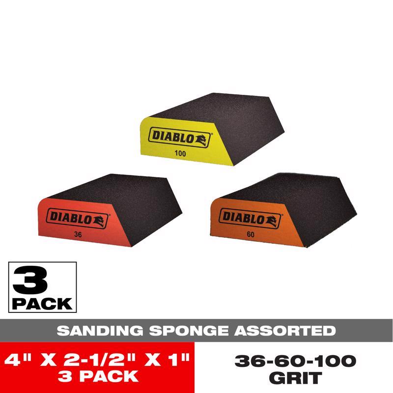 Freud-Diablo Diablo AST Combi Blocks 3PK Sanding Sponge Set