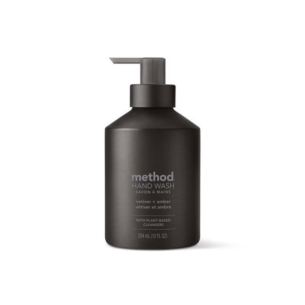 Method Vetiver & Amber Natural Scented Hand Wash in Elegant refillable container(12oz - 354ml) - 3 PACK 327626