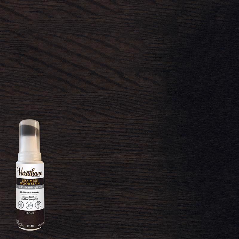 Varathane 368031 Less Mess Wood Stain and Applicator, 4 oz, Ebony