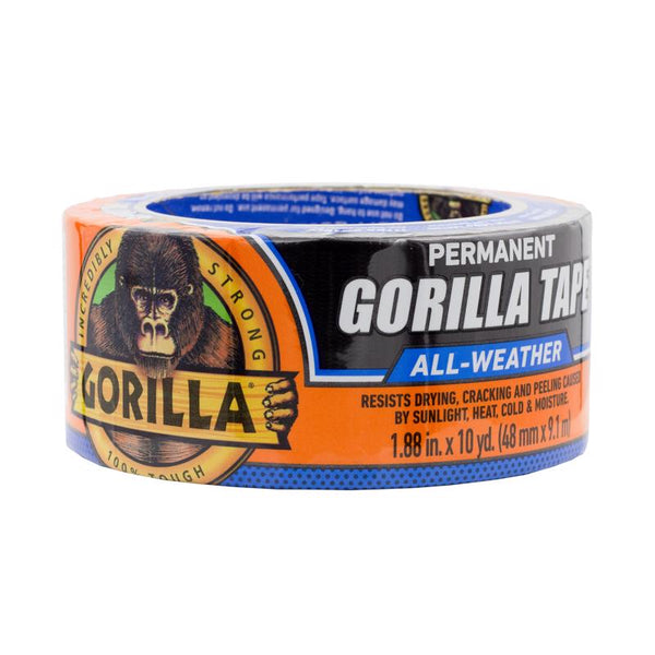Gorilla All Weather 1.88 in. W X 10 yd L Tape Black 110418