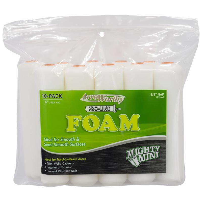 6.5-Fmck 15cm - 1.3cm Mini Foam Roller 10/Pk