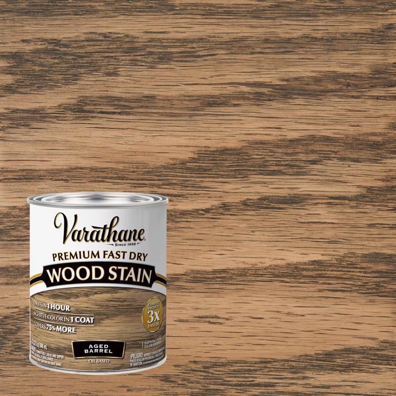 Rust-Oleum Varathane Premium Fast Dry Interior Oil-Base Aged Barrel Wood Stain - 1 qt.