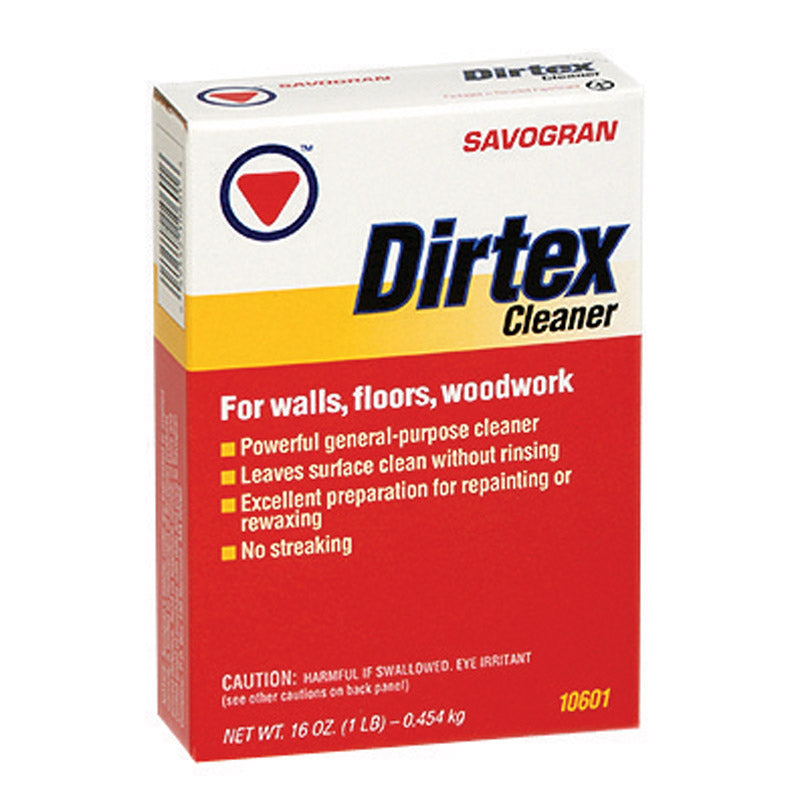 Savogran Dirtex All Purpose Cleaning Powder - 16oz No Rinse Powder Cleanser, Stain, & Rust Remover for Walls, Floors, Woodwook, & Stainless Steel - Powder Cleaner for Bathroom, Kitchen, & Outdoor Use