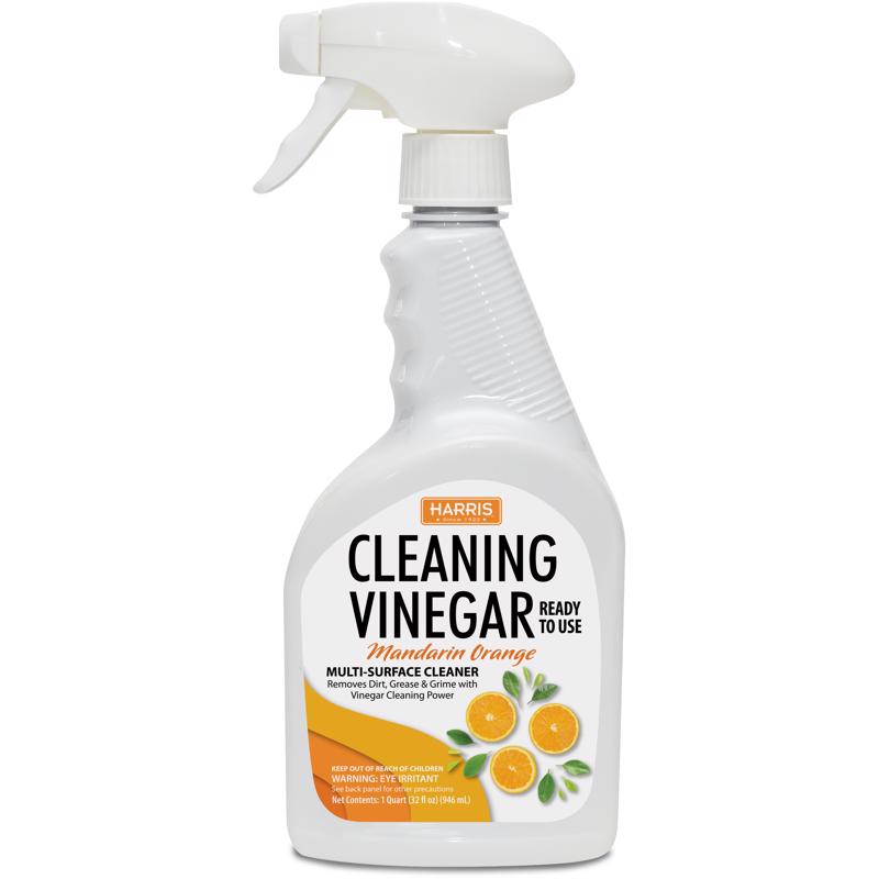 HARRIS Mandarin Orange Scent Concentrated All Purpose Cleaning Vinegar Liquid 32 oz
