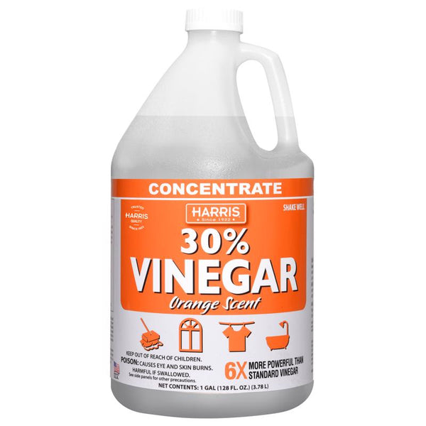 HARRIS Mandarin Orange Scent Concentrated All Purpose Cleaning Vinegar Liquid 128 oz ORG30-128