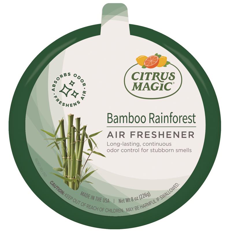 Bamboo Rainforest Odor Absorber by Citrus Magic - 8 oz Solid Air Freshener
