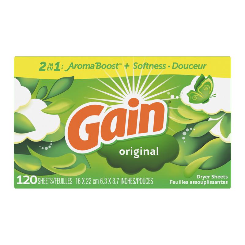 Procter & Gamble 255052 Gain Dryer Sheets, 120 Count