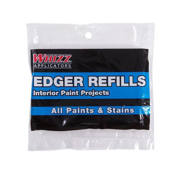 WHIZZ Applicators 90156 Edger Tool Refills, 2-Pack Paint Pads, White