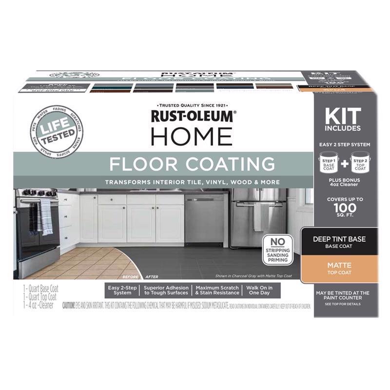 Rust-Oleum Home Floor Coating Deep Tint Base Matte Kit