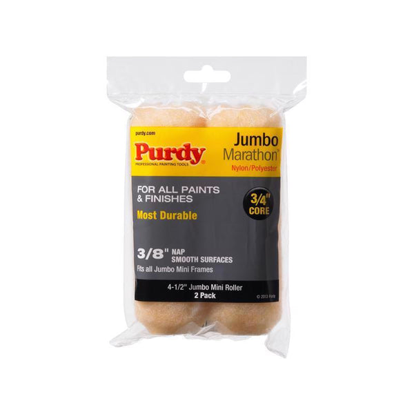 Purdy 2-Pack Mini Roller Replacements - 4-1/2" Cover 3/8 inch 14G624062
