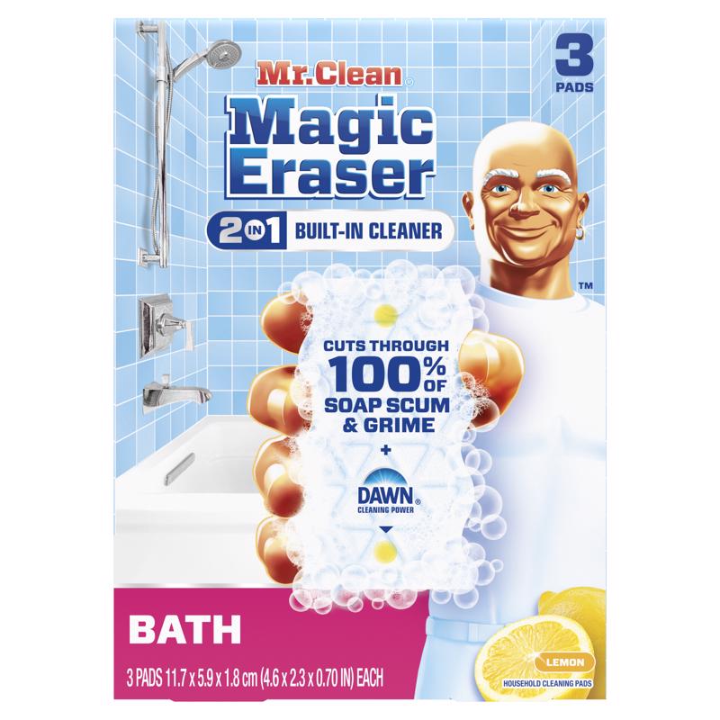 Mr. Clean 1037106 4.6 in. Magic Eraser Non-Scratch Cleaning Pad for All Purpose - 3 per Pack - Pack of 6