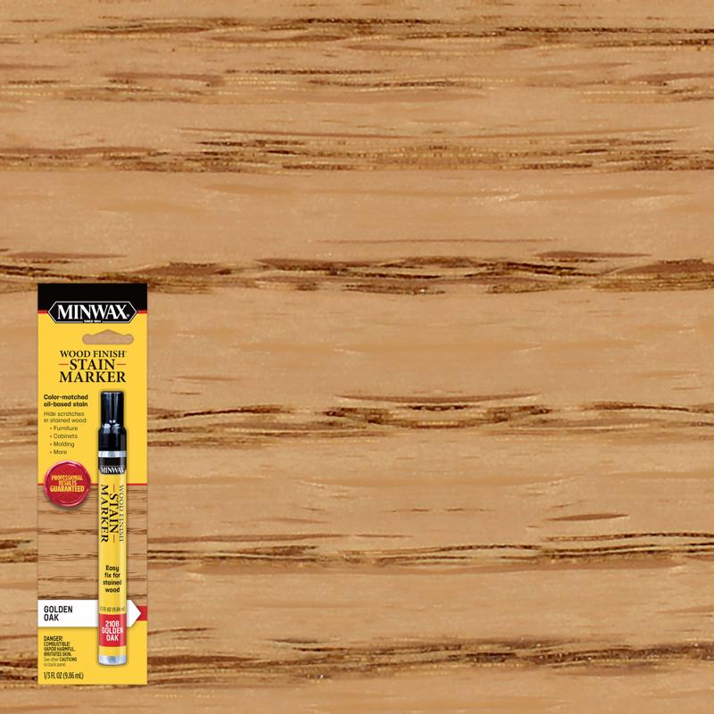 Minwax Wood Finish Semi-Transparent Golden Oak Oil-Based Stain Marker 0.33 oz.