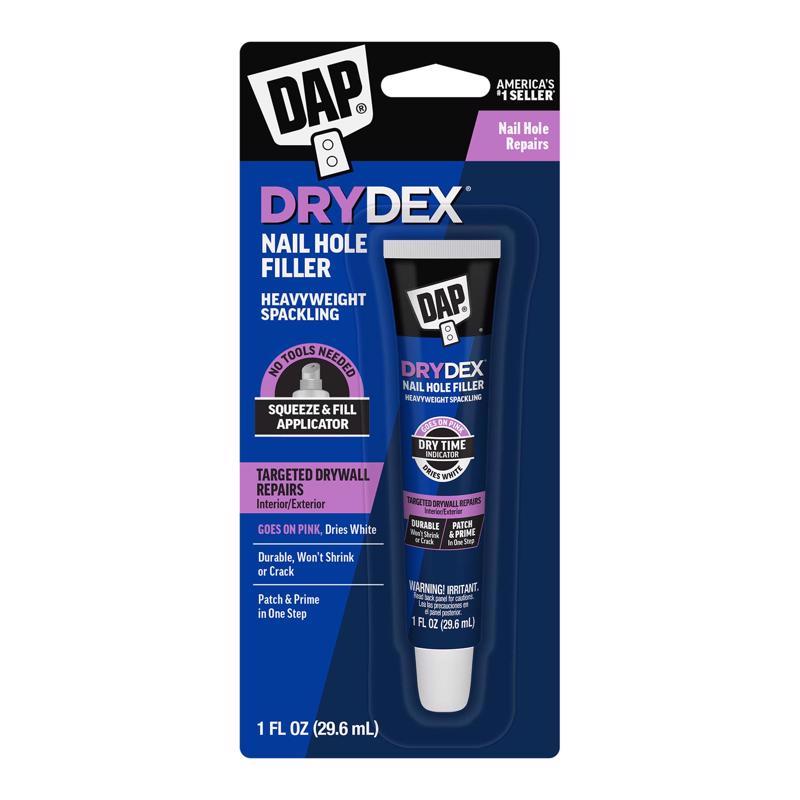 DAP DryDex Dry Time Indicator Spackling, Pink/White, 1 oz (7079800944)