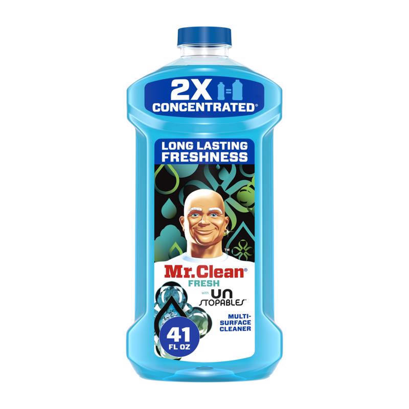 Mr. Clean 2X Concentrated Multi Surface Cleaner with Unstopables Fresh Scent 41 fl oz