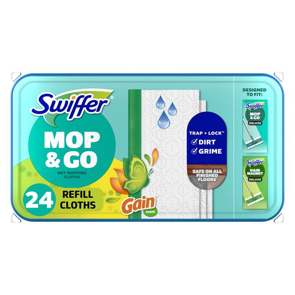 Swiffer Sweeper Wet Mopping Pad Refills for Floor Mop Gain Scent 24 Count 80876898
