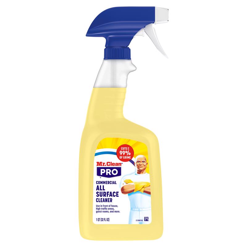 Mr. Clean PRO All Surface Cleaner, Commercial Grime Removal, Refillable Spray Bottles Bulk, 32 oz