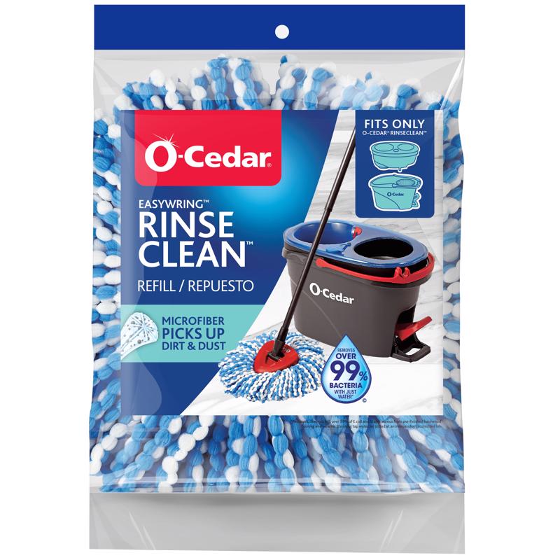 O-Cedar Genuine RinseClean Deep Clean Spin Mop Head Replacement (1-Pack) | 40% More Cleaning Power | Microfiber Refill | Machine Washable | Compatible with O-Cedar EasyWring RinseClean Spin Mop System