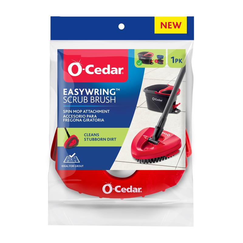 O-Cedar EasyWring Scrub Brush Attachment | Tough Stain & Grout Cleaning | for Tile & Sealed Hard Floors