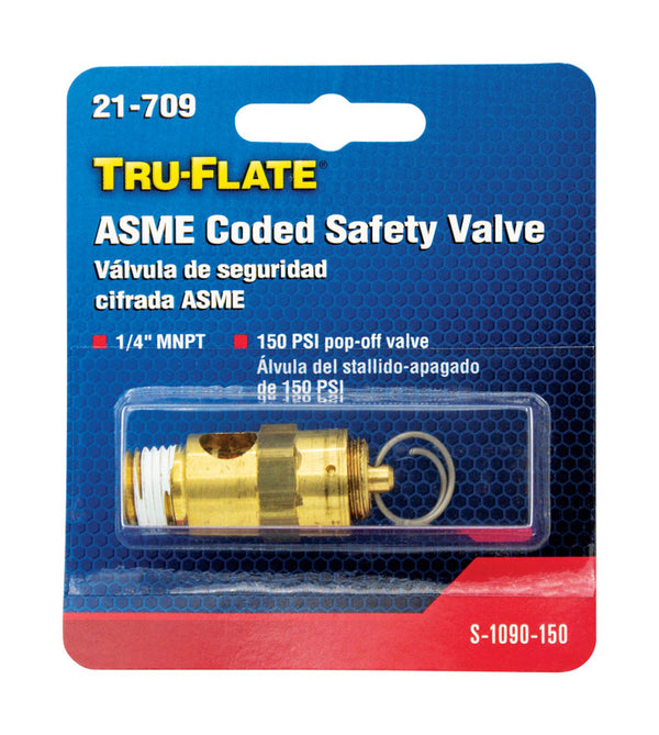 Tru-Flate 21-709 150 PSI Safety Valve TRFL21709