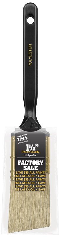 Wooster Brush 1/2 P3970-1.5 1-1/2IN P3970-1-1/2 Factory Sale Polyester Angle Sash Paintbrush, 1-1/2-Inch