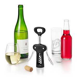 OXO Good Grips Winged Corkscrew and Bottle Opener, Black