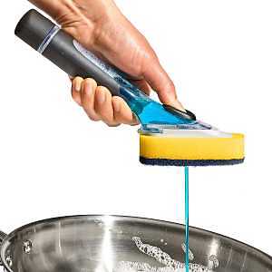 OXO NEW Good Grips Soap Dispensing Dish Scrub, Yellow
