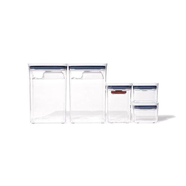 OXO Good Grips 8-Piece Baking Essentials POP Container Set, White 11236500