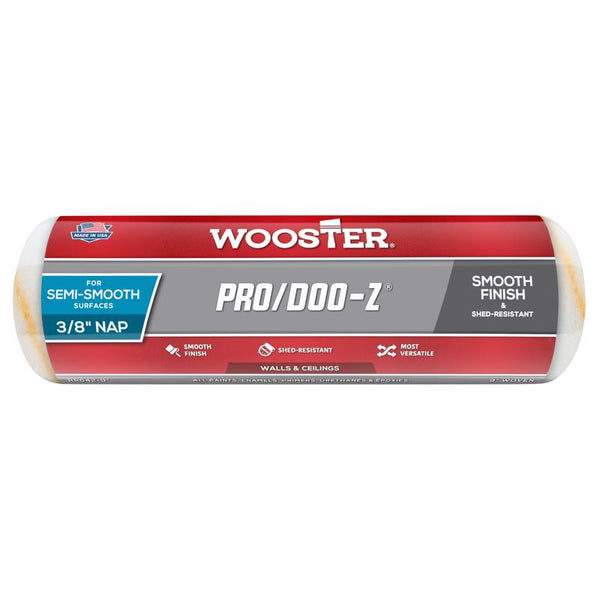 Wooster Brush RR642-9 Pro/Doo-Z Roller Cover, 3/8-Inch Nap, 9-Inch