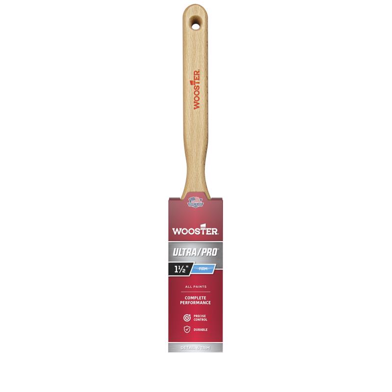 Wooster Brush, Nylon 4175-1 1/2 Flat Sash Brush, 1-1/2"