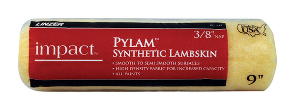 Linzer Products RC 143-9000 3/8" X 9" Pylam? Synthetic Lambskin Impact? Roller Cover
