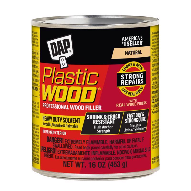 DAP 21506 Plastic Wood Filler, 16-Ounce, Natural