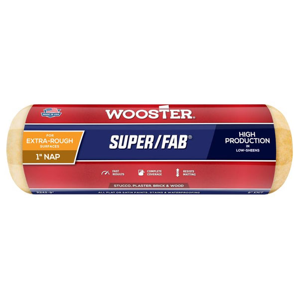 Wooster Brush R242-9 Super/Fab Roller Cover, 1-Inch Nap, 9-Inch