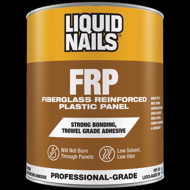Liquid Nails FRP Fiberglass Reinforced Plastic Panel High Strength Acrylic Latex Adhesive 1 gal.