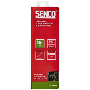 New SENCO DA19EPBR 1-3/4" 15 Gauge Angled Finish Nails, Bright Finish 1,000 Count Pack