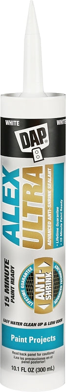 DAP Alex Ultra Advanced Latex Sealant, White, 10.1 Oz (7079818200)
