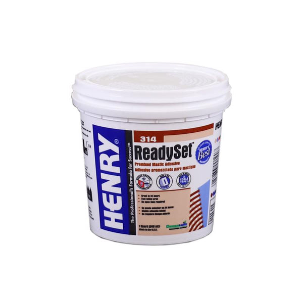 Henry 314 Premixed Mastic Adhesive 1 QT Ready Set 12255