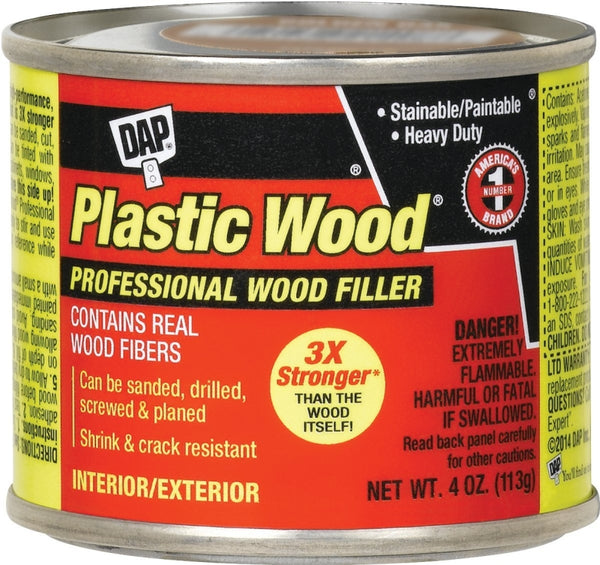 DAP 7079821412, White, 21412 Plastic Ready to Use Solvent Wood Filler, 1/4-Pint, 4 oz