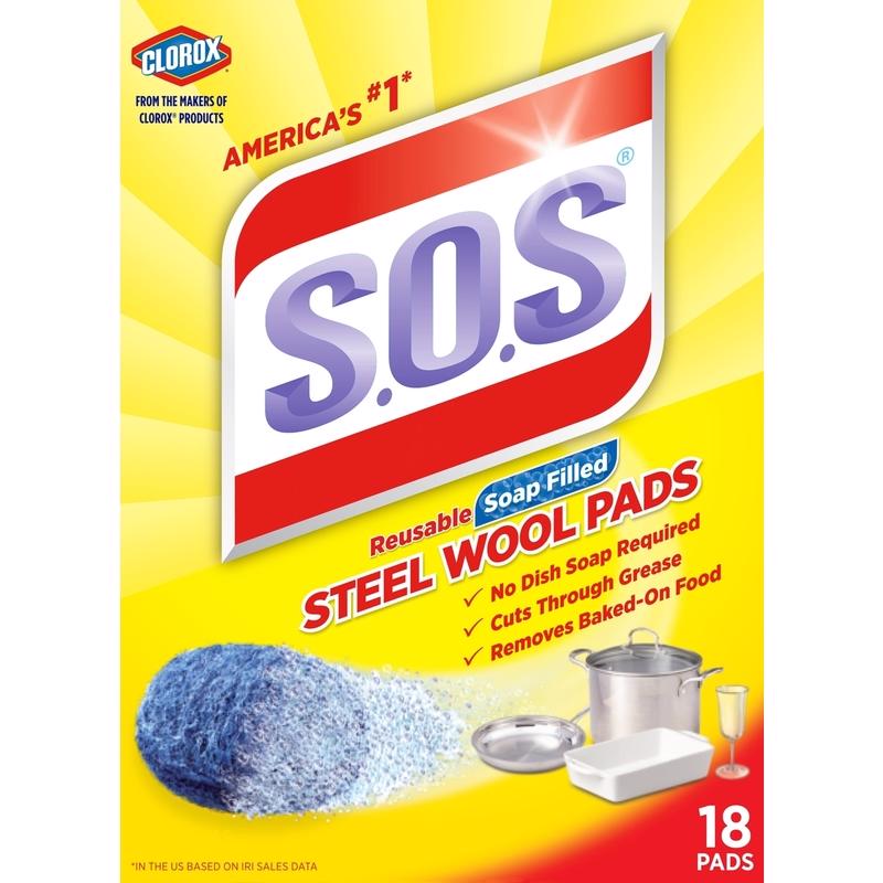 S.O.S Steel Wool Soap Pads, 18 ct