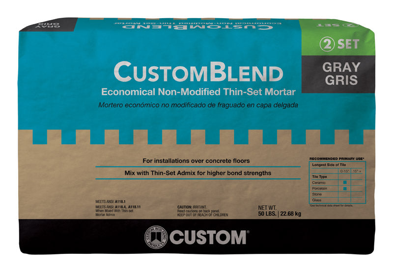 Custom Building Products CustomBlend Gray Thin-Set Mortar