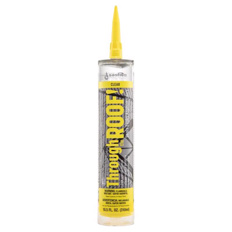 Sashco - 14010 Through The Roof Sealant, 10.5 oz Cartridge, Clear (Pack of 1)
