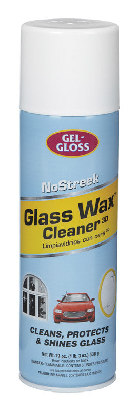 Gel-Gloss Streakless Glass Cleaner with Foaming Spray NS-019