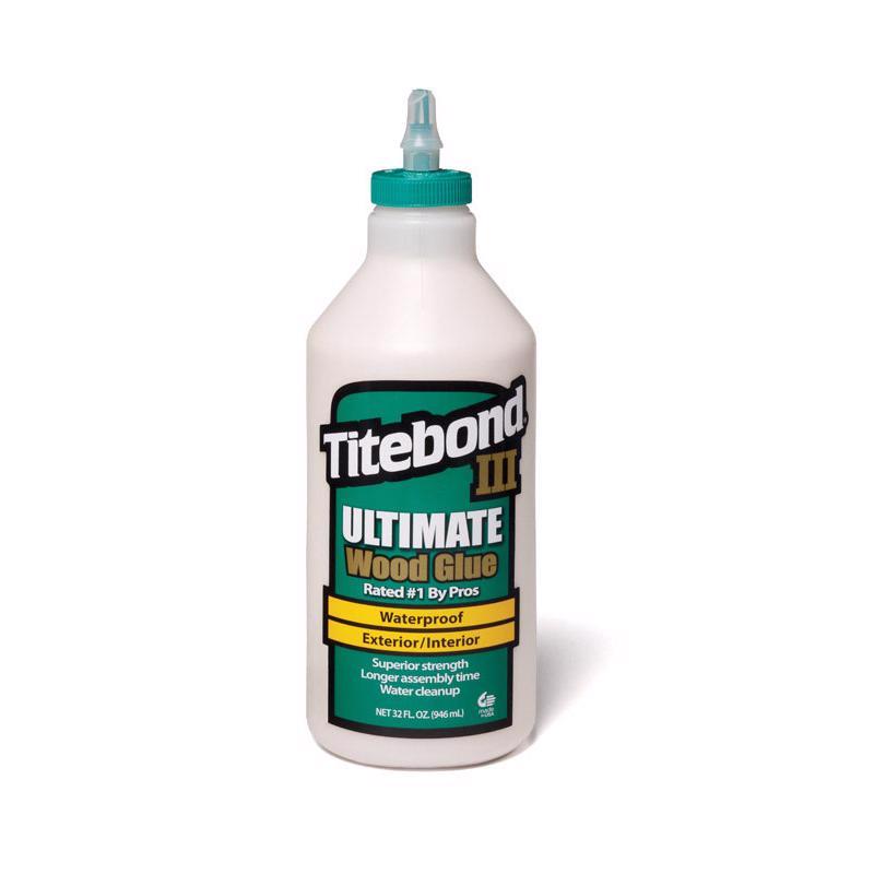 Titebond 1415 III Ultimate Wood Glue, 32-Ounce Bottle,Tan, 1 Qt