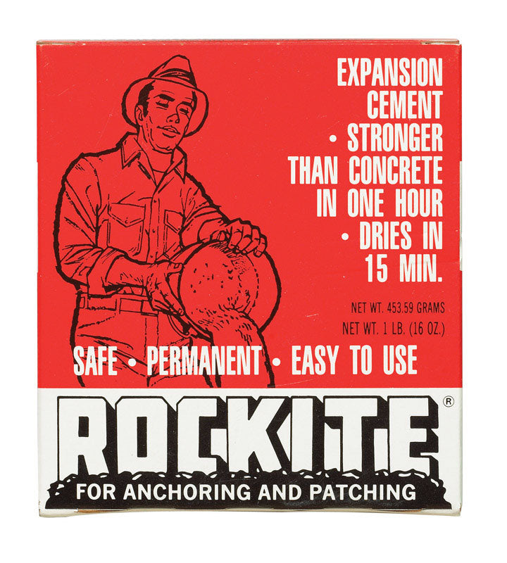 Hartline Prod. 10001 Rockite Expansion 15m Cement, 1 lb