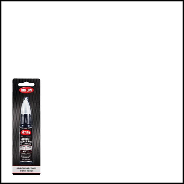 Krylon Gloss White Appliance Touch-Up Paint 0.5 Oz. - Case of: 6 K07700A77