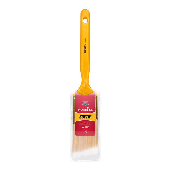 Wooster Brush 1/2 Q3208-1.5 Q3208-1-1/2 Softip Angle Sash Paintbrush, 1-1/2-Inch, 1-1/2"